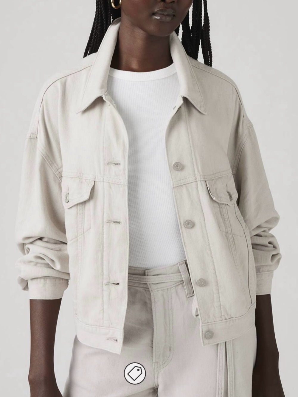 Levi's Light Beige Denim Jacket